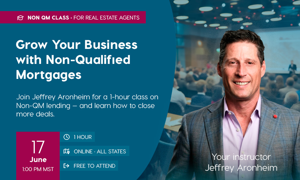 Non-QM Class — June 17. A free 1-hour online class for real estate agents